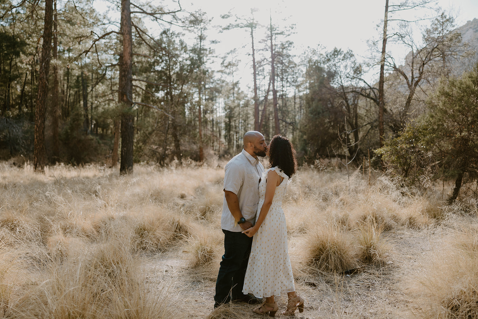 Mt Lemmon Arizona Engagement Photos taken by Tucson Based Micro Wedding and Elopement Photographer Haley Moonen
