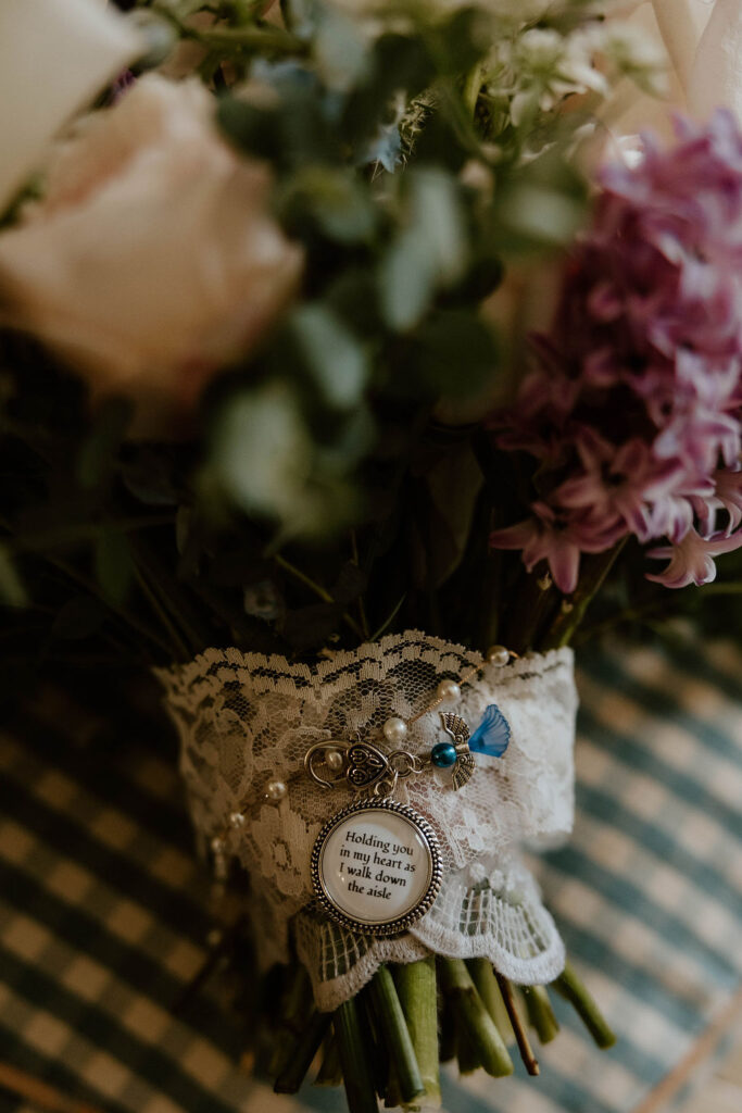 Tucson based, Arizona Micro Wedding Photographer takes garden party wedding photos details at Agua Linda Farm